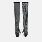 Gants longs transparents