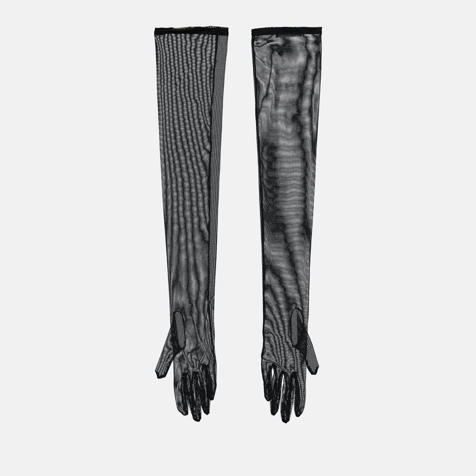 Gants longs transparents