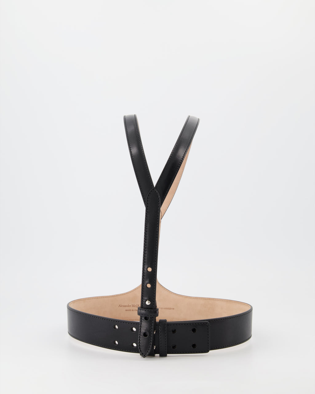 Ceintures Harnais en cuir Alexander McQueen Noir Femme