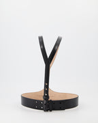 Ceintures Harnais en cuir Alexander McQueen Noir Femme