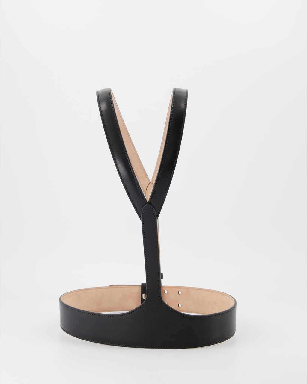 Ceintures Harnais en cuir Alexander McQueen Noir Femme