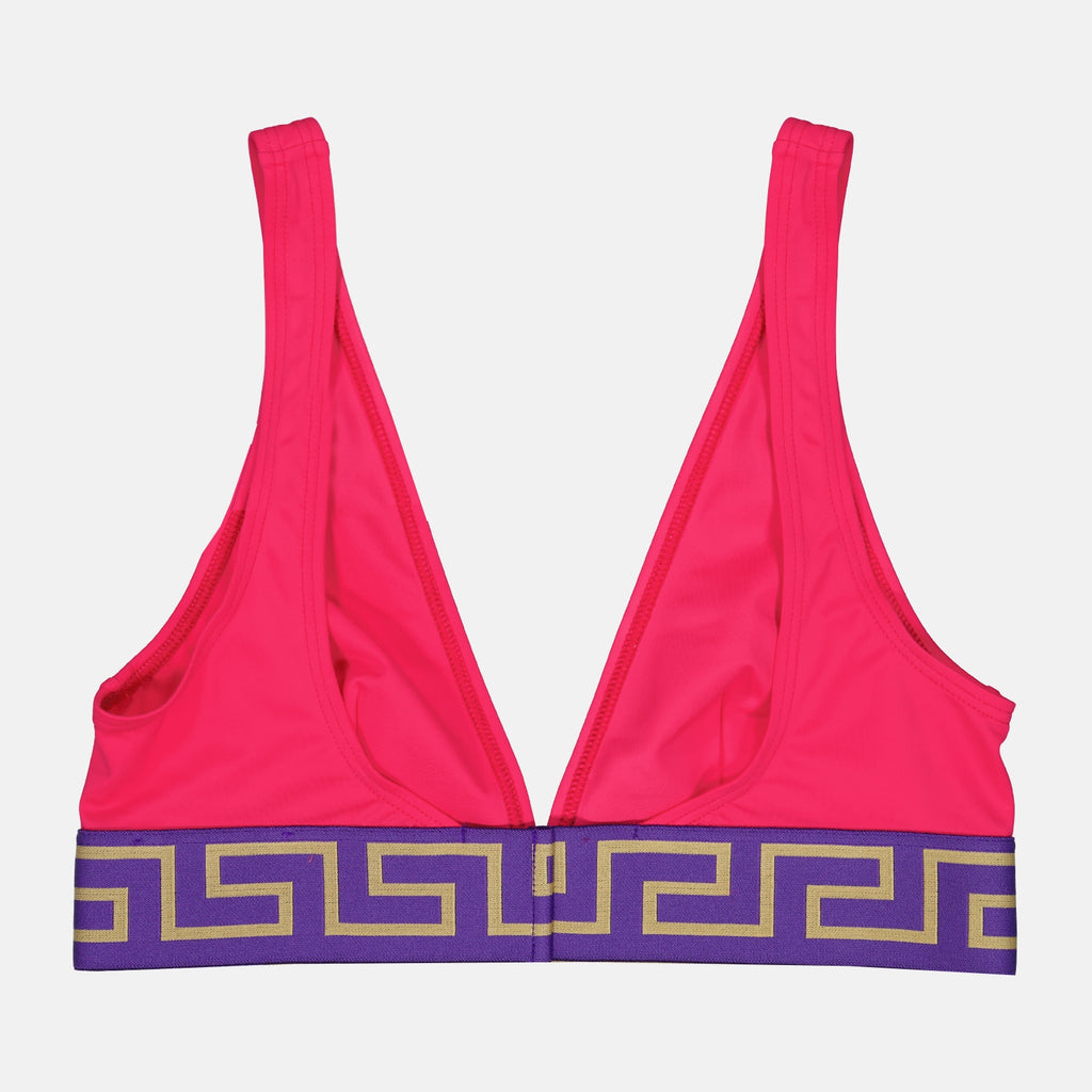 Beachwear Haut de bikini Greca Versace Rose Femme