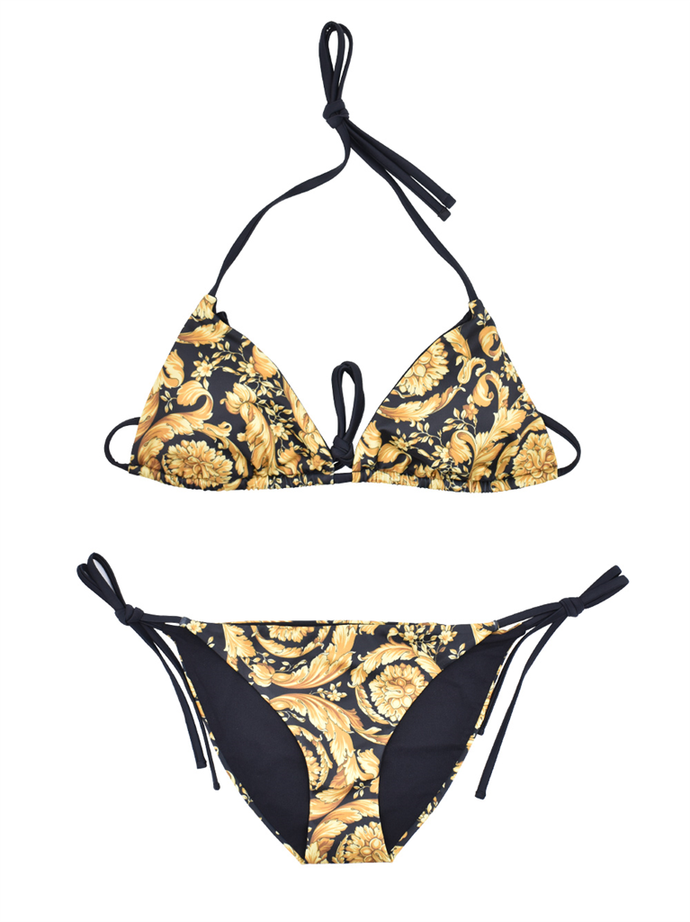 Beachwear Haut de bikini Versace Jaune Femme