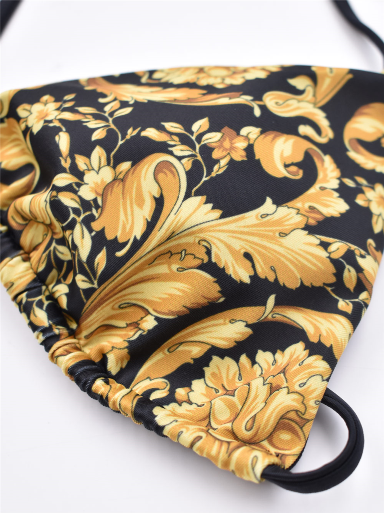 Beachwear Haut de bikini Versace Jaune Femme