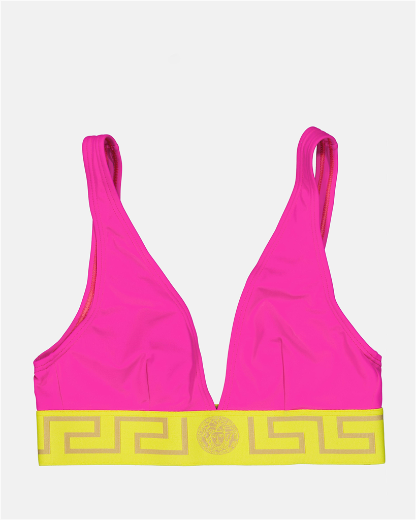 Beachwear Haut de bikini Medusa Greca Versace Rose Femme