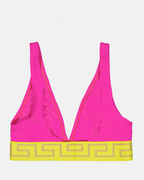 Beachwear Haut de bikini Medusa Greca Versace Rose Femme