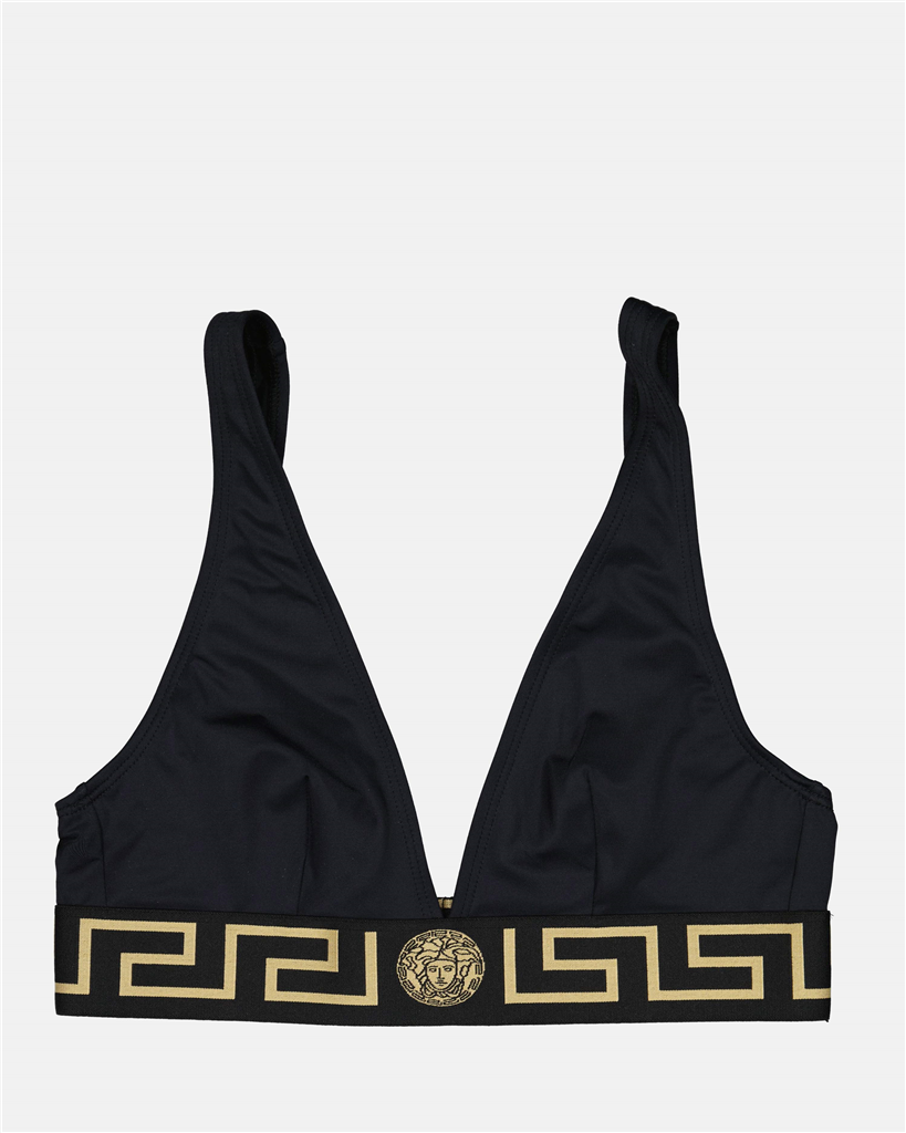 Beachwear Haut de bikini Versace Noir Femme