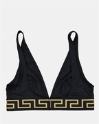 Beachwear Haut de bikini Versace Noir Femme