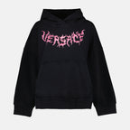 Sweatshirts Hoodie à logo Versace Noir Femme