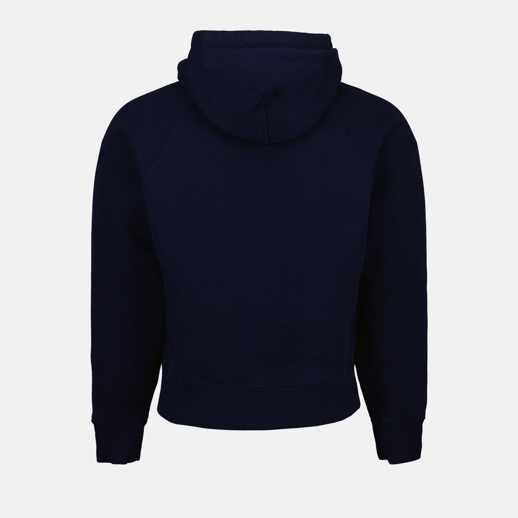 Sweatshirts Hoodie zippé Ami PARIS Bleu Unisexe