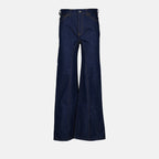 Pantalons Jean évasé Victoria Beckham Bleu Femme