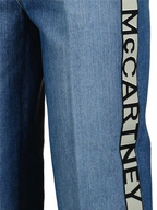 Pantalons Jeans à bande logo Stella McCartney Bleu Femme