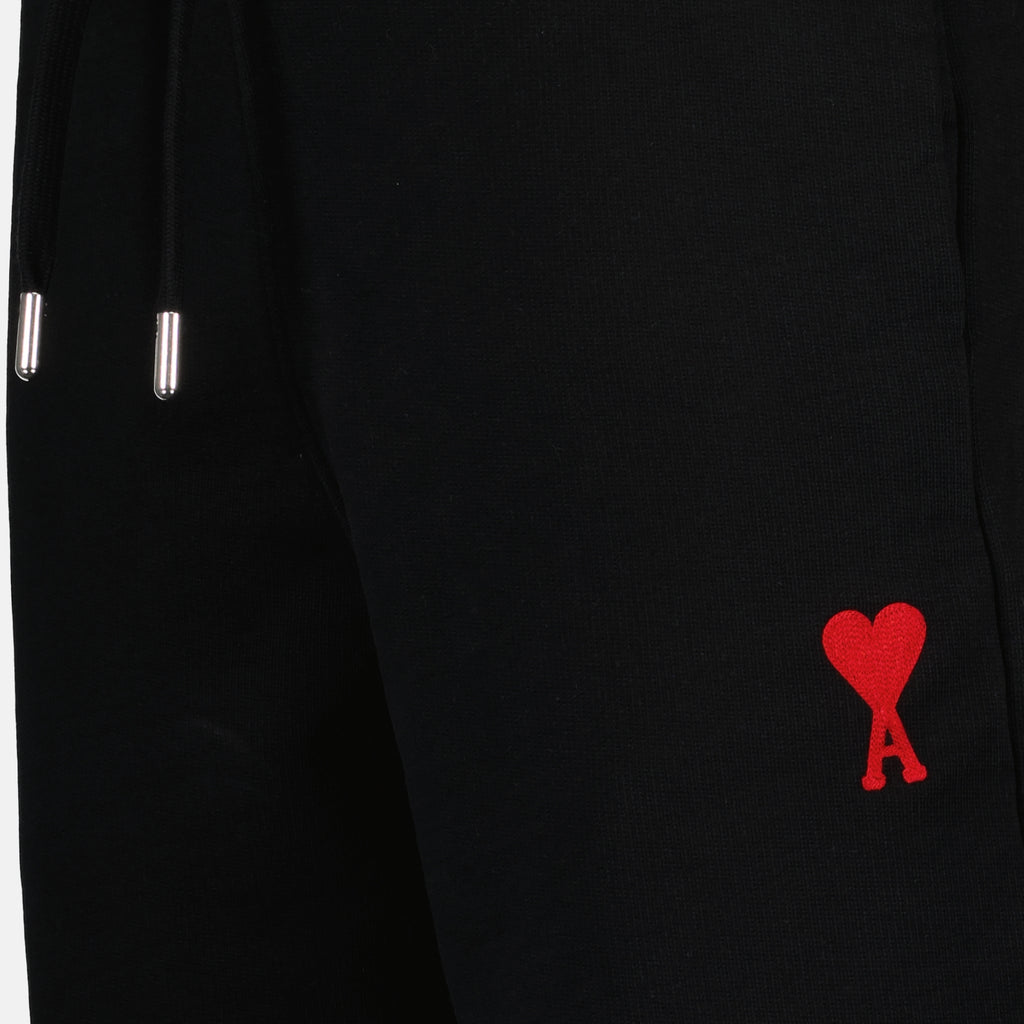 Pantalons Jogging en molleton Ami PARIS Noir Unisexe