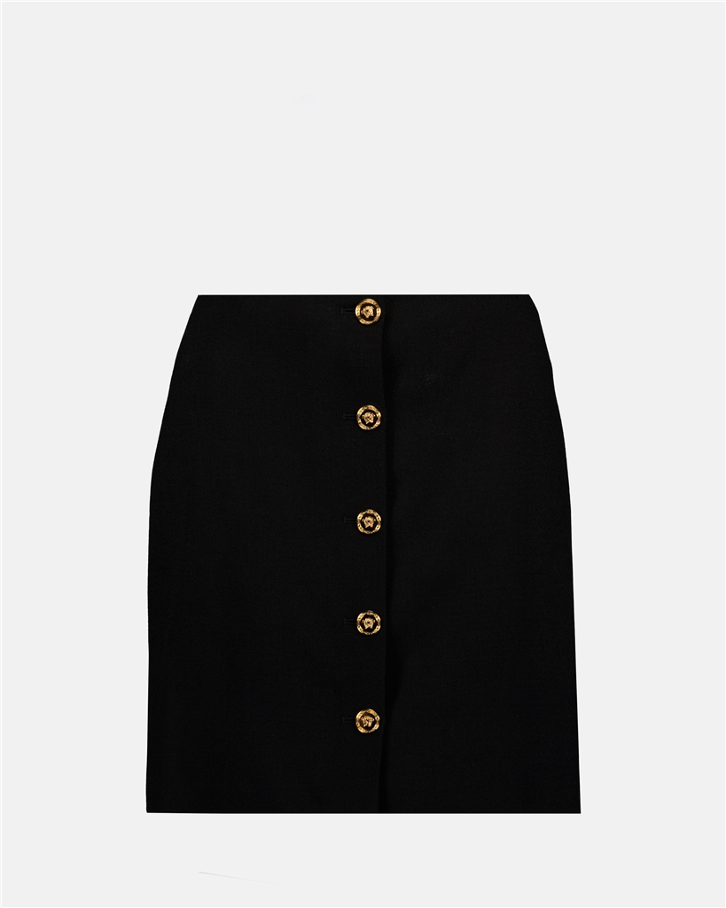 Jupes Jupe à boutons Versace Noir Femme