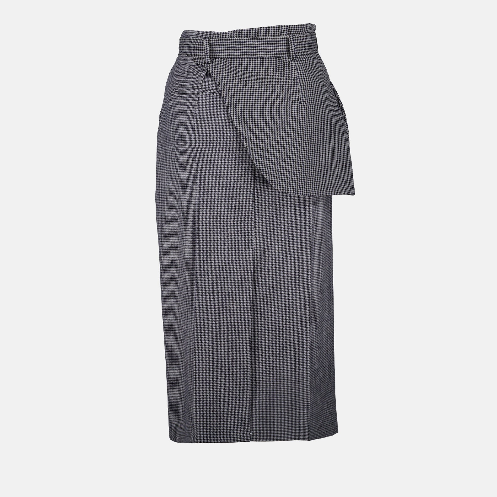 Jupes Jupe imprimée pied de poule Fendi Gris Femme