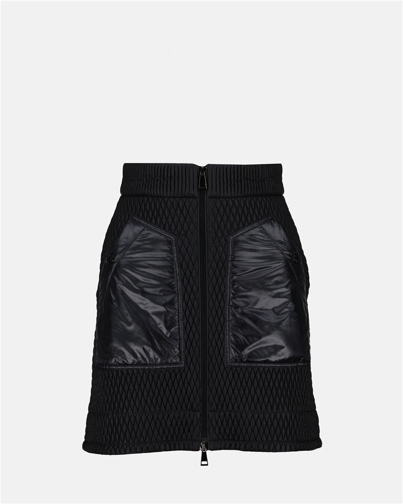 Jupes Jupe bi-matière Moncler Noir Femme