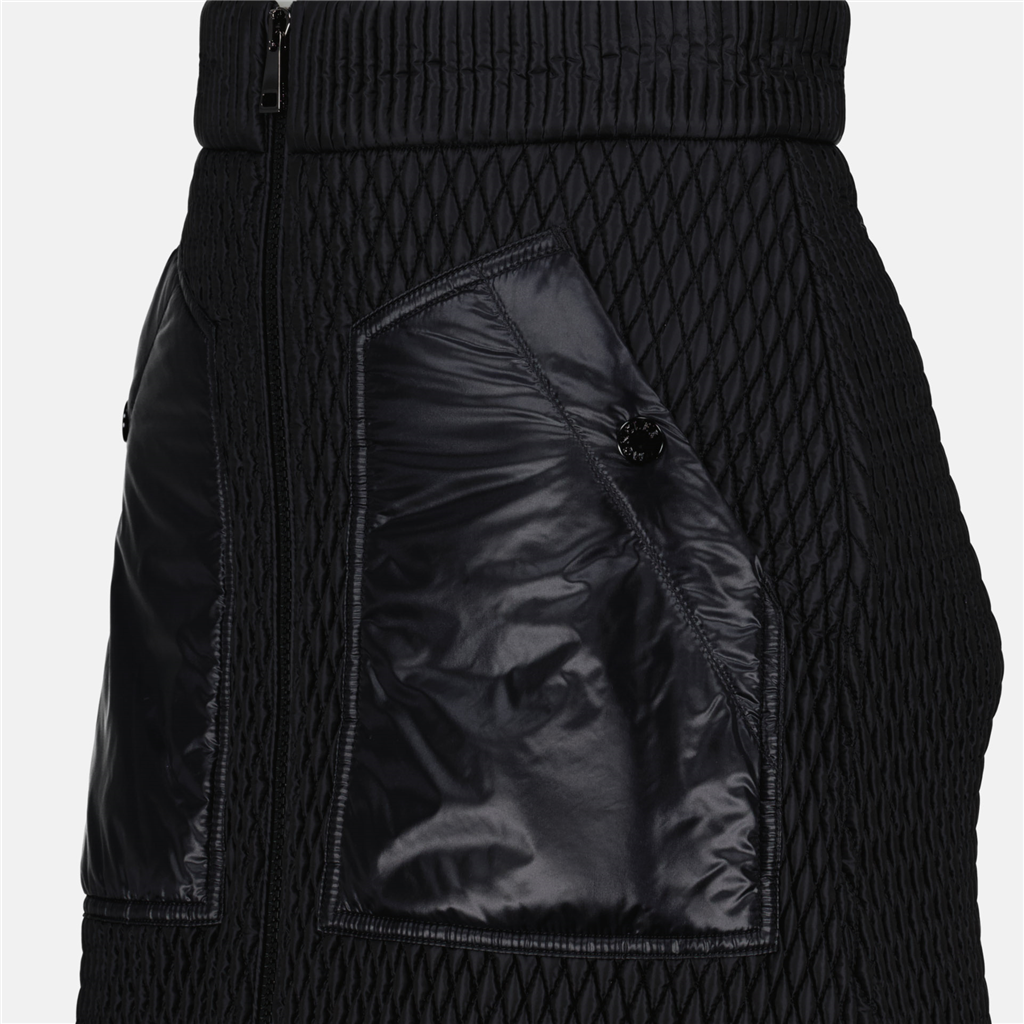 Jupes Jupe bi-matière Moncler Noir Femme
