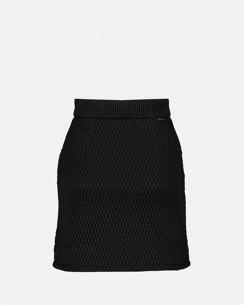 Jupes Jupe bi-matière Moncler Noir Femme