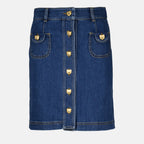 Jupes Jupe crayon en jean Moschino Bleu Femme
