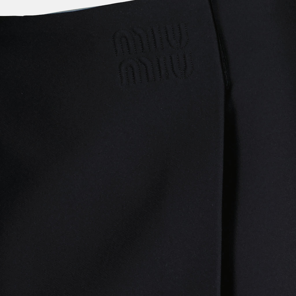 Jupes Jupe crayon en radzimir Miu Miu Noir Femme