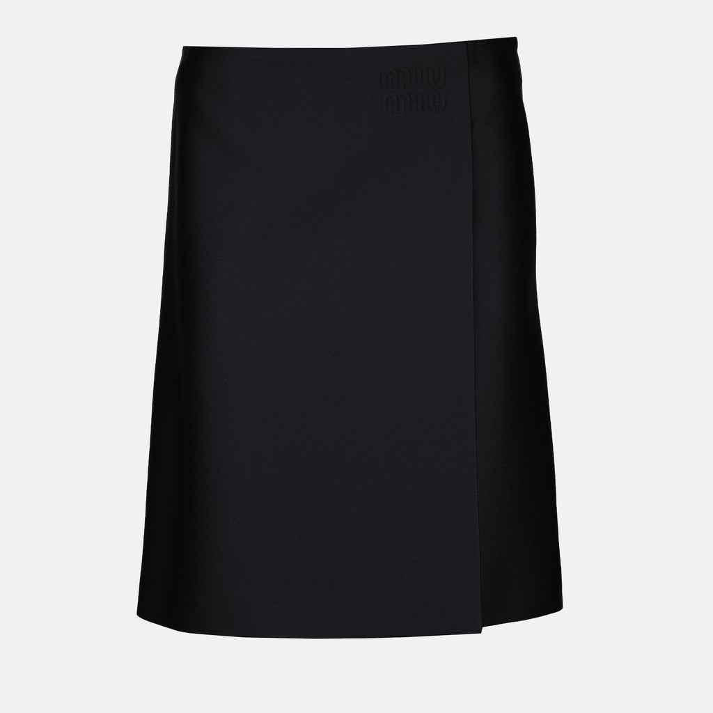 Jupes Jupe crayon en radzimir Miu Miu Noir Femme