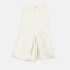 Jupes Jupe en denim Alexander McQueen Blanc Femme