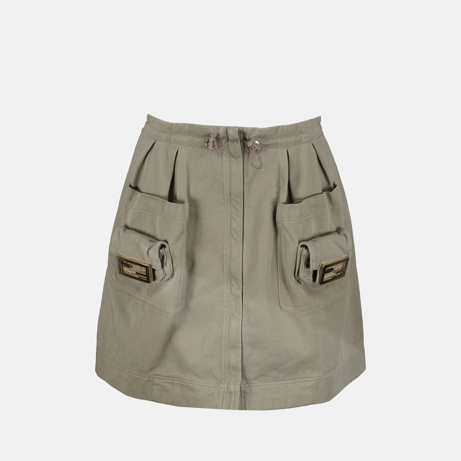 Jupes Jupe en drill Fendi Gris Femme