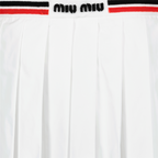 Faldas Jupe en popeline Miu Miu Blanco Femme