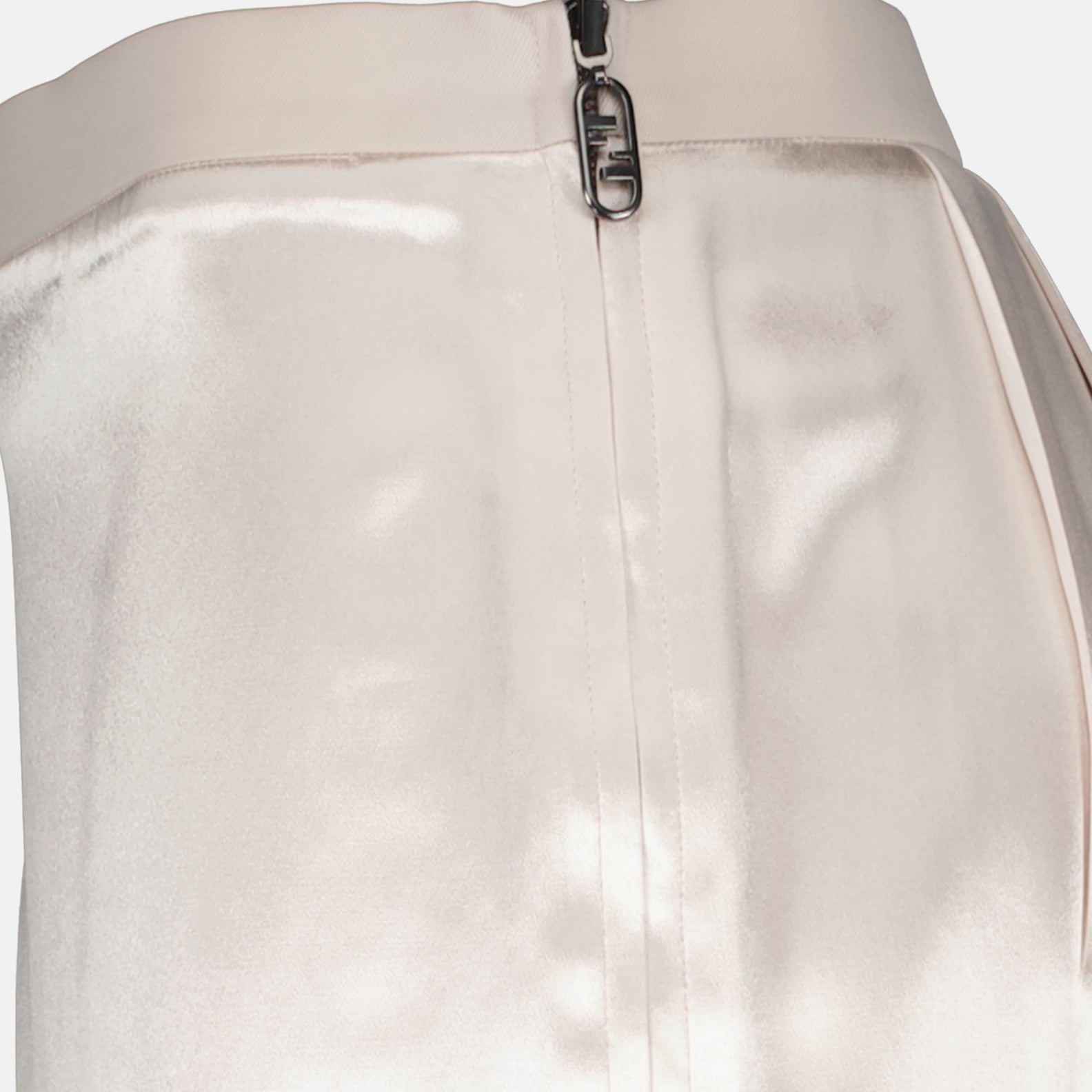 Jupes Jupe en satin Fendi Beige Femme