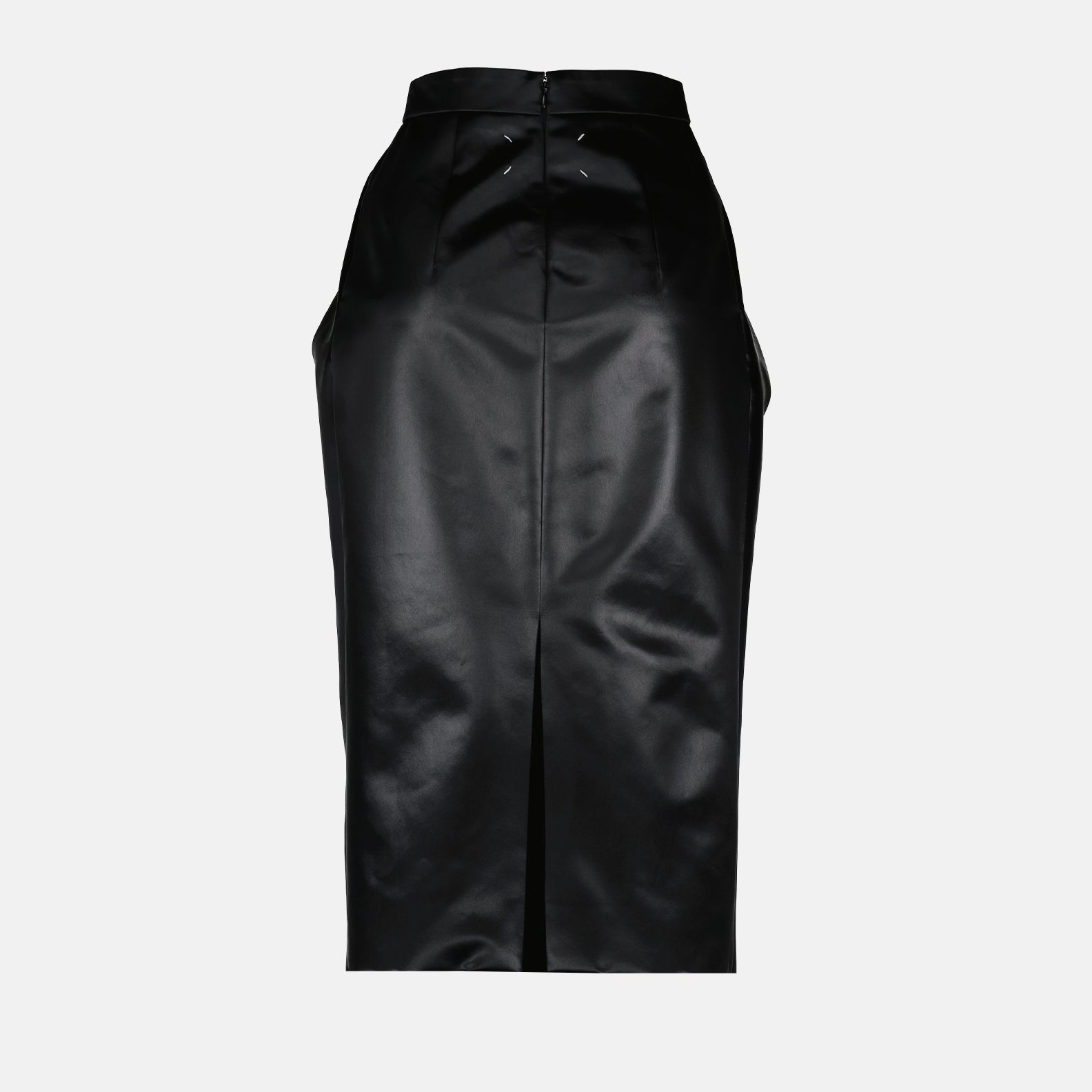 Jupes Jupe en satin chintz Maison Margiela Noir Femme