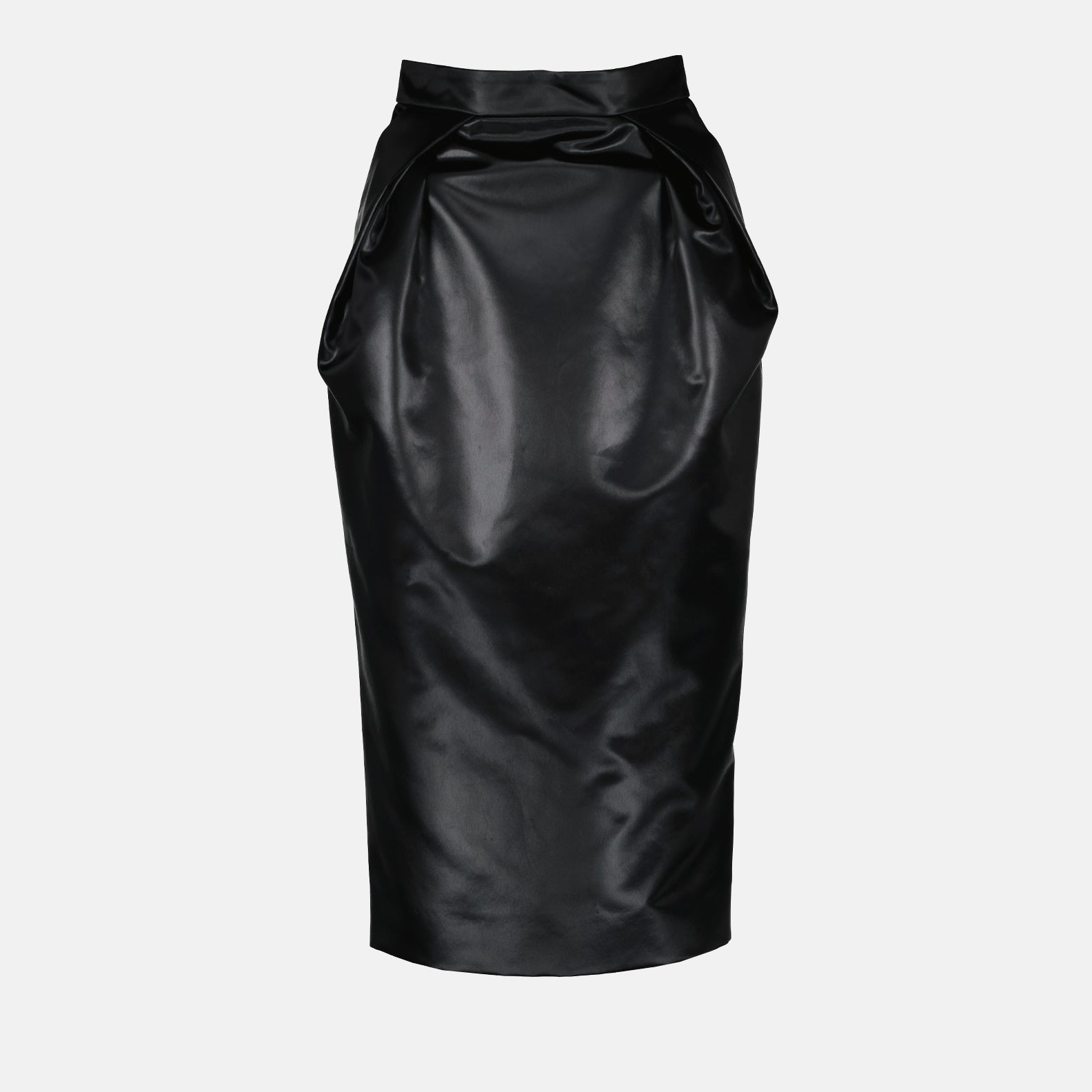 Jupes Jupe en satin chintz Maison Margiela Noir Femme