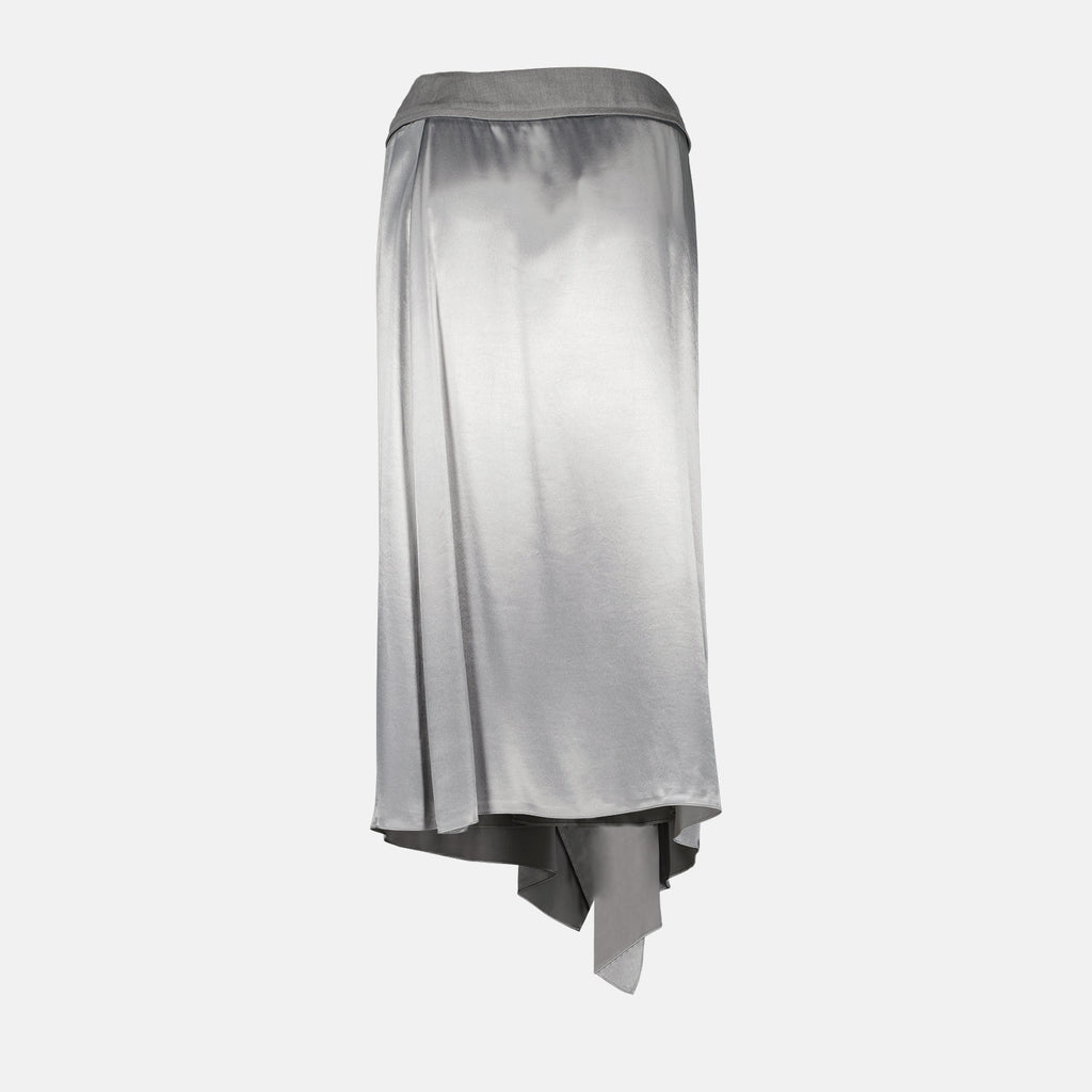 Skirts Satin Skirt Fendi Gray Women