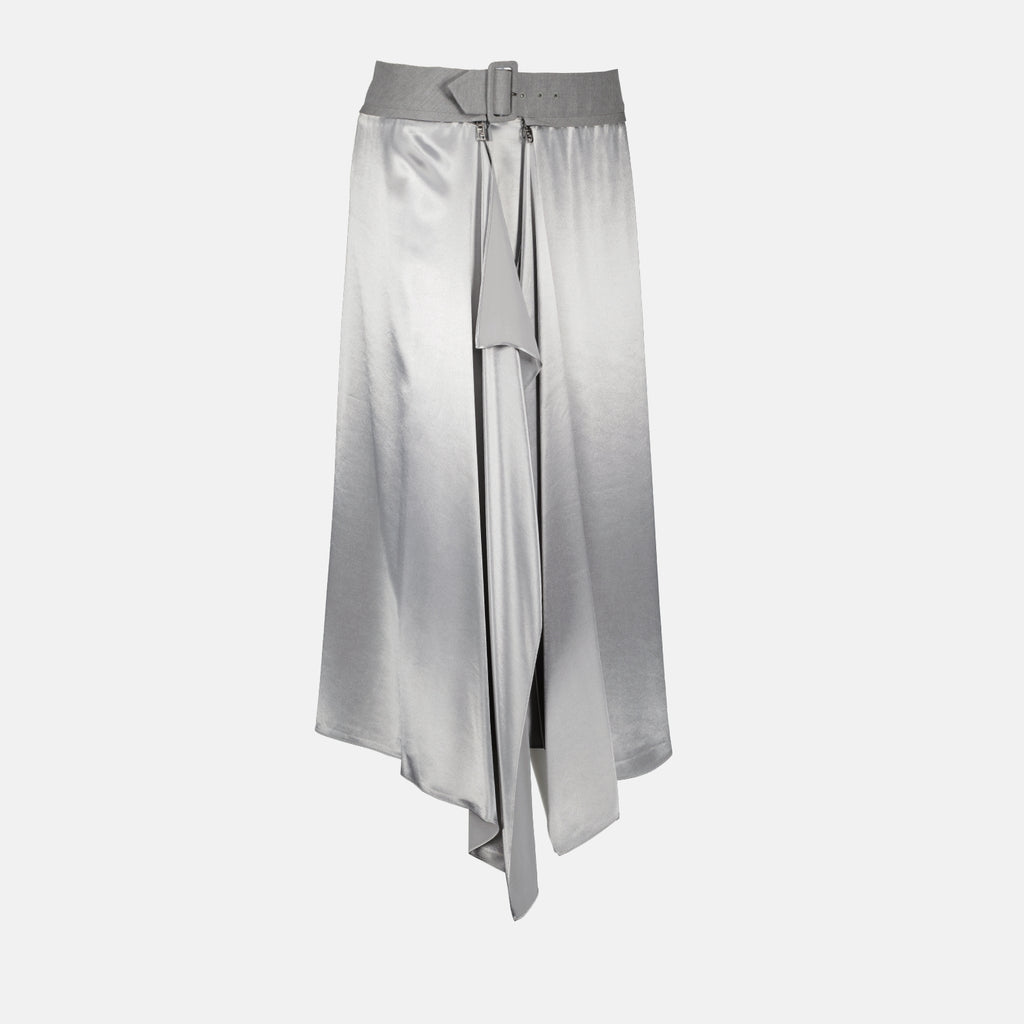 Skirts Satin Skirt Fendi Gray Women
