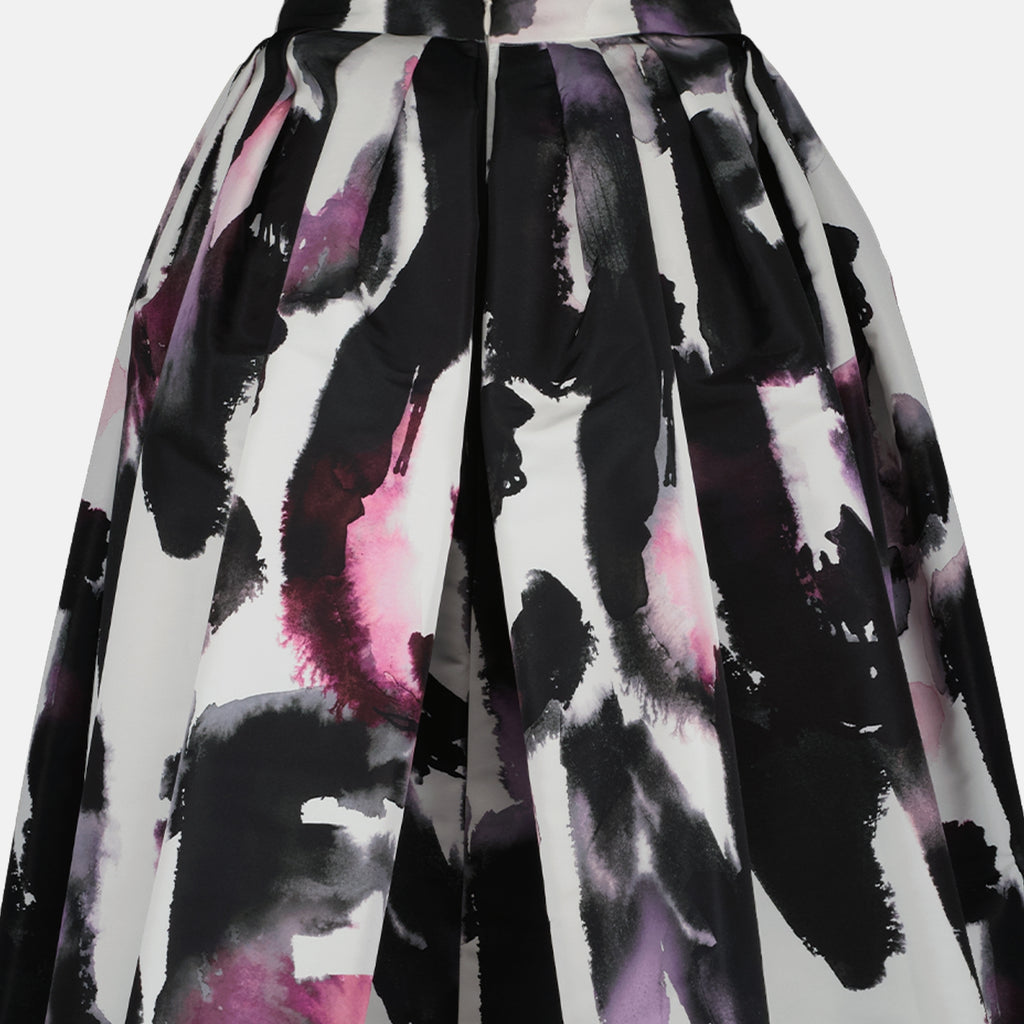 Gonne Jupe Watercolour Graffiti Alexander McQueen Nero Femme