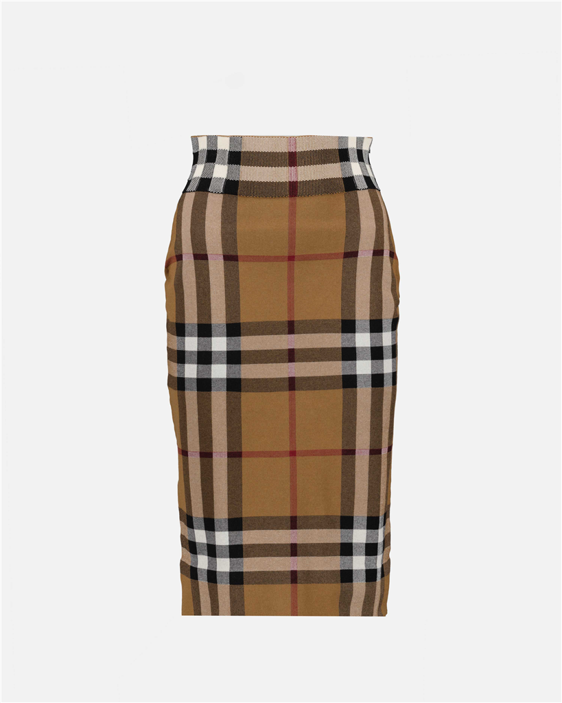 Jupes Jupe Kammie à carreaux Burberry Marron Femme