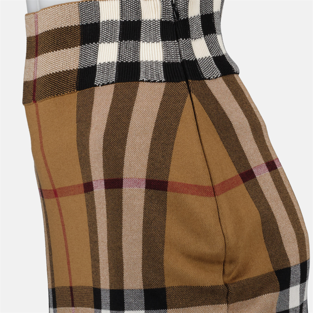 Jupes Jupe Kammie à carreaux Burberry Marron Femme