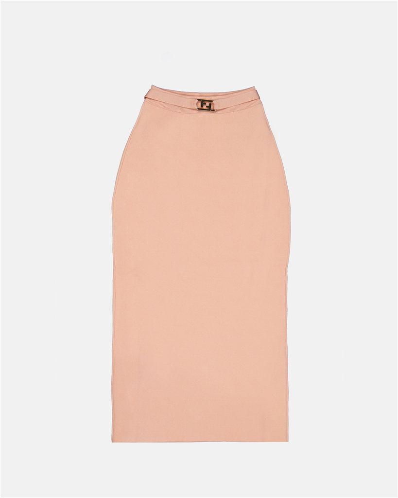 Gonne Jupe mi-longue fourreau Fendi Rosa Femme