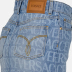 Jupes Jupe en denim Versace Bleu Femme