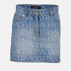 Jupes Jupe en denim Versace Bleu Femme