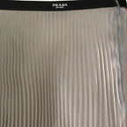 Jupes Jupe plissée Prada Argenté Femme