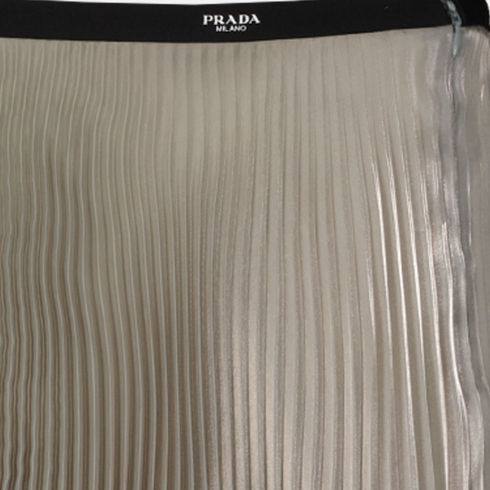 Jupes Jupe plissée Prada Argenté Femme