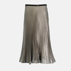 Jupes Jupe plissée Prada Argenté Femme