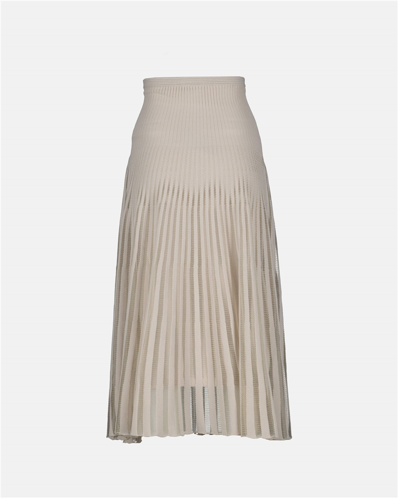 Jupes Jupe plissée Fendi Beige Femme