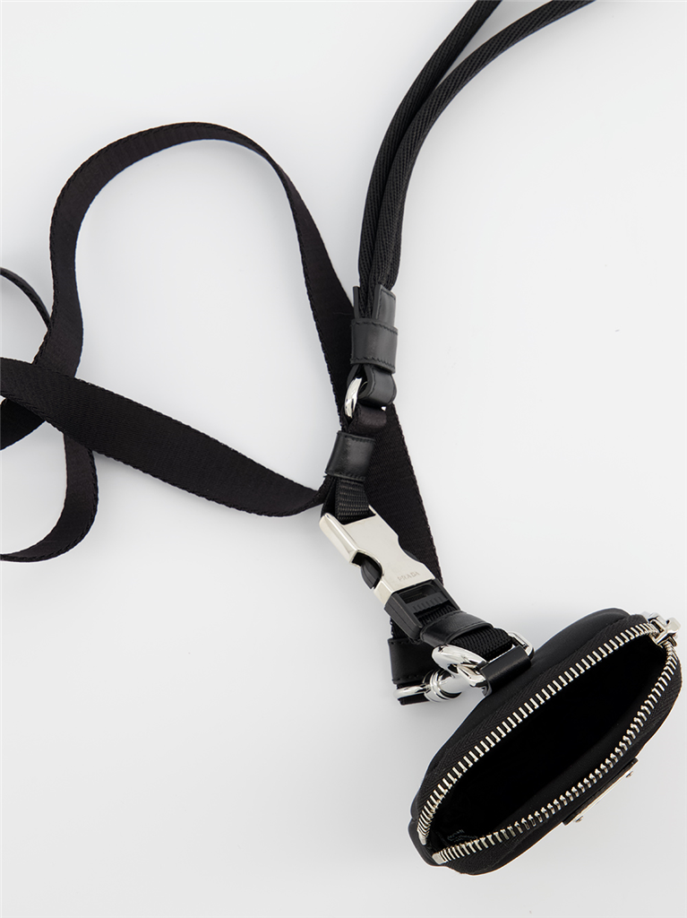 Lifestyle Laisse en Re-Nylon Prada Noir Unisexe