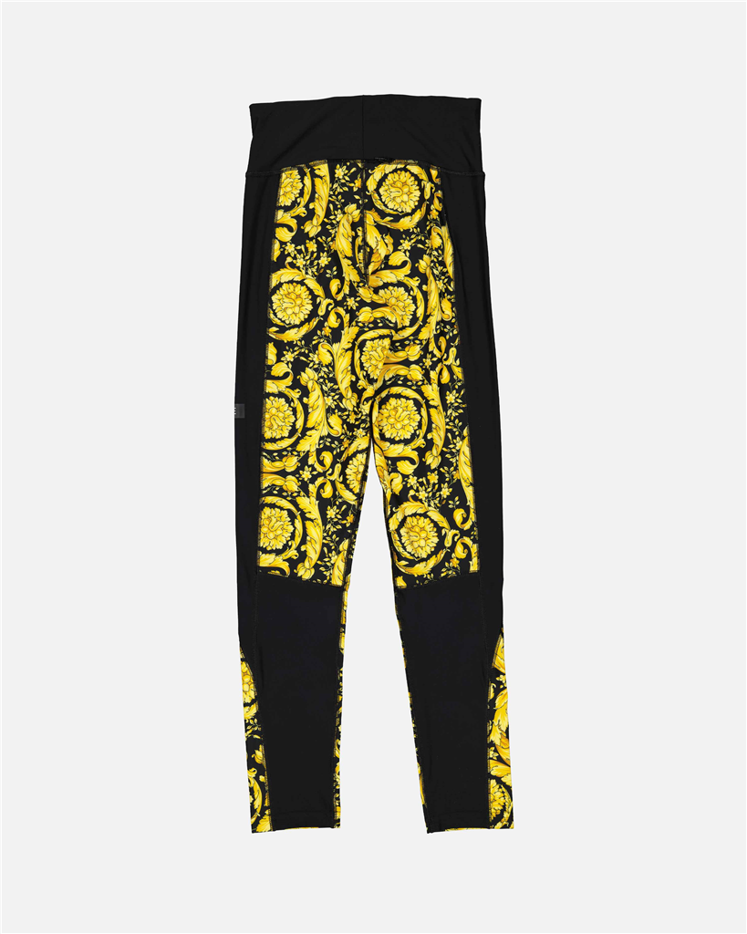 Pantalons Legging Barocco Versace Jaune Femme