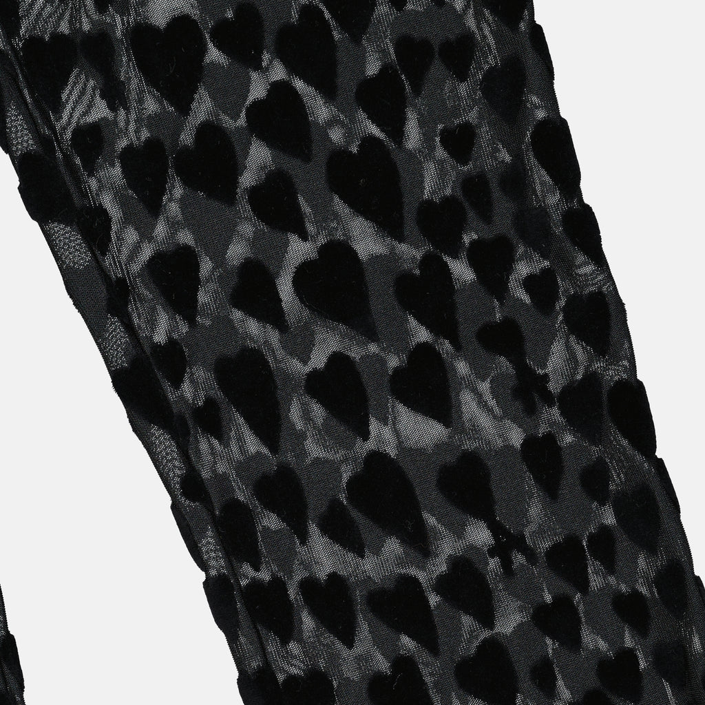 Pantaloni Leggings in Velluto Ami PARIS Nero Donne