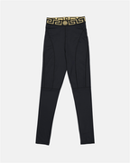Pantalons Legging Medusa Greca Versace Noir Femme