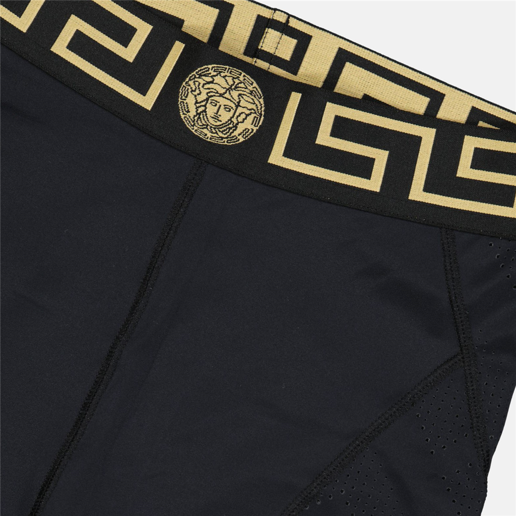 Pantalons Legging Medusa Greca Versace Noir Femme