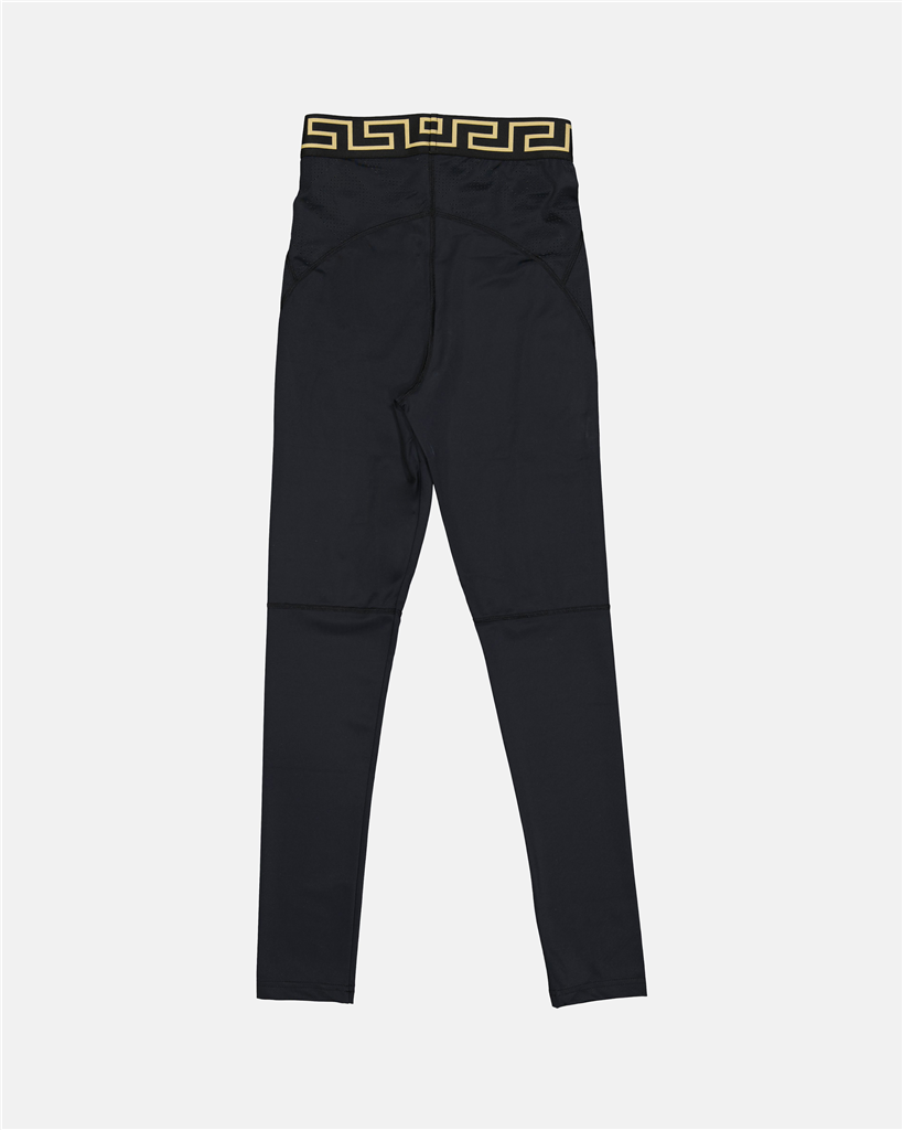 Pantalons Legging Medusa Greca Versace Noir Femme