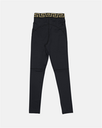Pantalons Legging Medusa Greca Versace Noir Femme